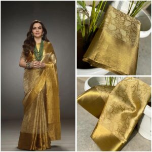 GOLDEN TISSUE SILK SAREE